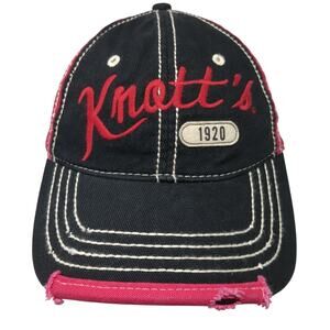 Knott's 1920 Strapback Baseball Cap Multi One Size Distressed 6 Panel Cedar Fair